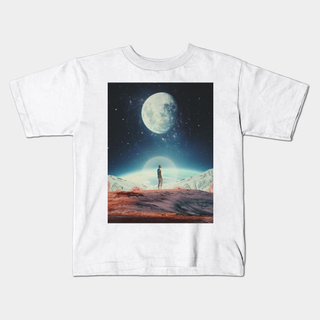 Somewhere between Sometime and Eternity Kids T-Shirt by FrankMoth